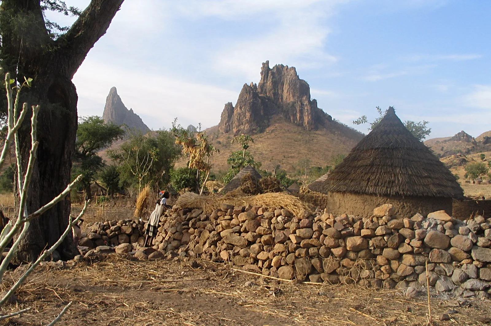 Habitat traditionnel à Rhumsiki, région de l’Extrême-Nord du Cameroun